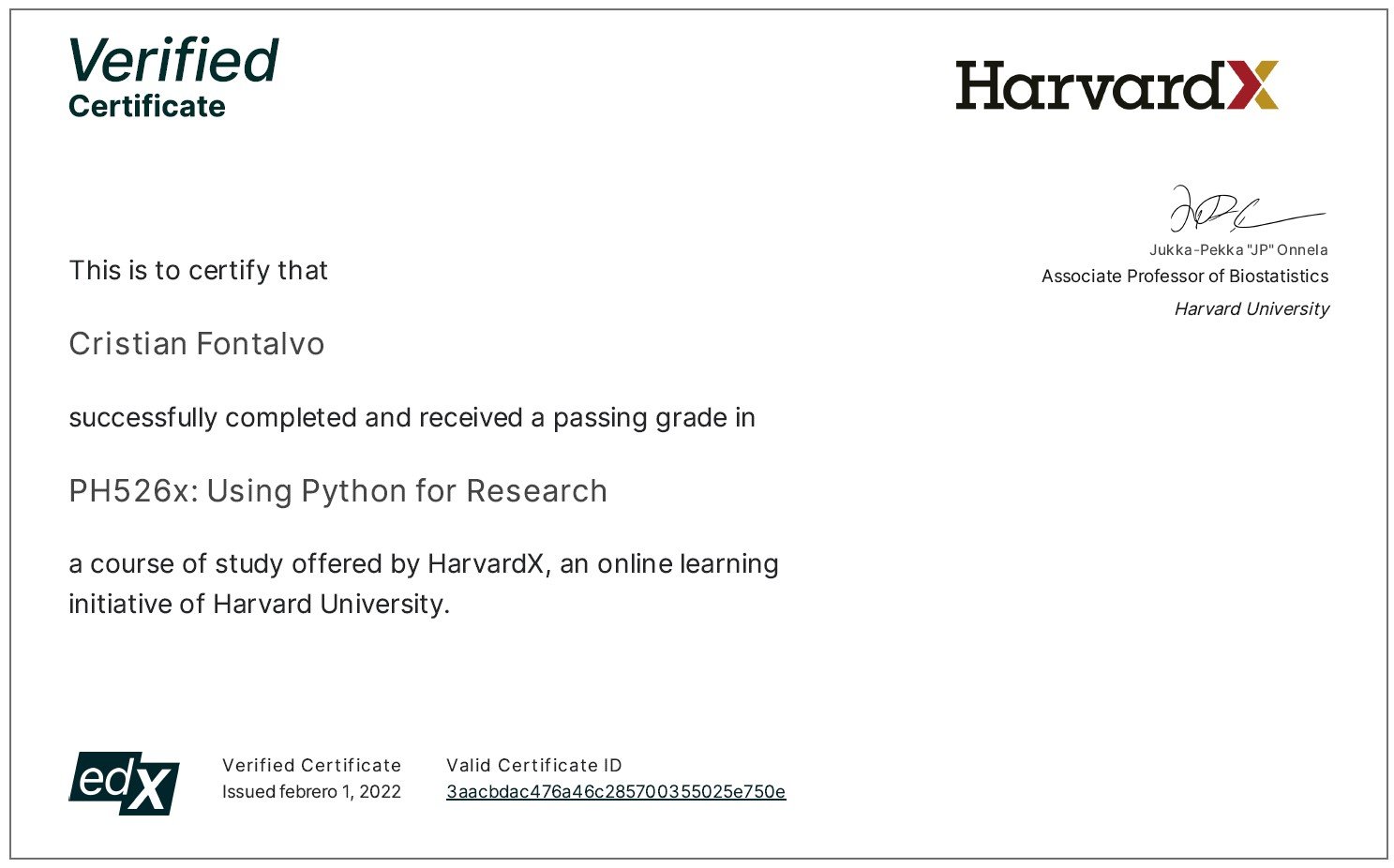 harvard python